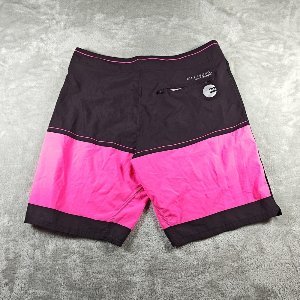 Billabong Board Shorts Men 36 Black Pink Platinum X PX2 Recycler Series Surf Y2K - Picture 2 of 10